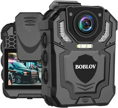 BOBLOV 128G Police Body Camera With Audio Recording 1296P Night Vision Camcorder • $89