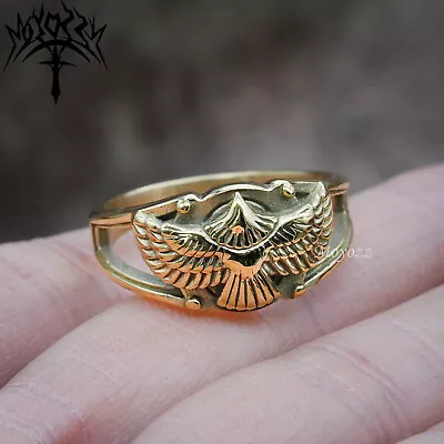 Phoenix Ring Eagle Ringtwo Tonesterling Eagle Wedding Size 7-15 Stainless Steel • $10.99