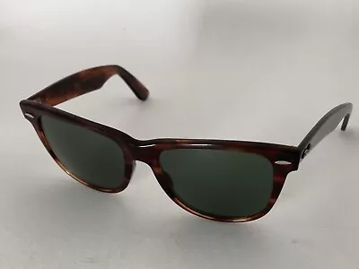 Ray-Ban Bausch & Lomb Wayfarer II Tortoise Vintage Men’s Sunglasses And Case USA • $20.50