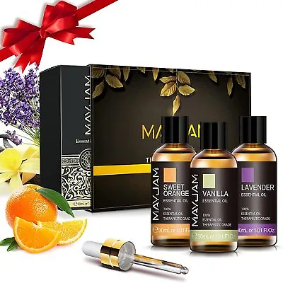 MAYJAM 30ML*3PCS Essential Oil Fragrance Aromatherapy Therapeutic Diffuser Gift • $25.99