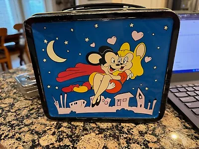 Vintage Mighty Mouse Metal Lunchbox Viacom 2004 DARK HORSE COMICS • $10