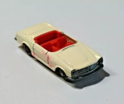 Vintage Matchbox Mercedes 230 SL No.27d Missing Windshield Off White NO Box 7470 • $12.95