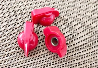 3pcs  Red Chickenhead  6.35mm  Knob 4 Guitar Fender Pedal Effects Overdrive • $1.21