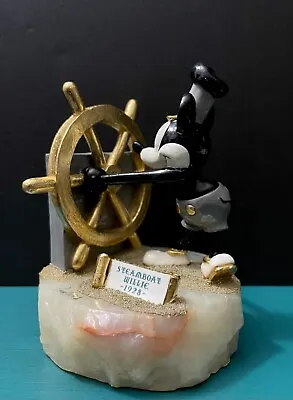 Ron Lee Disney Mickey Mouse Steamboat Willie Ship Captain Navy Nautical Statue • $149.99