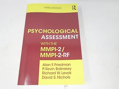 $99.97 • Buy Psychological Assessment With The MMPI-2/MMPI-2-RF, Paperback By Friedman, Al...