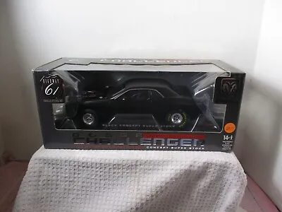 1/18 Scale Highway 61 Flat Black Dodge Challneger Concept Super Stock • $199.99