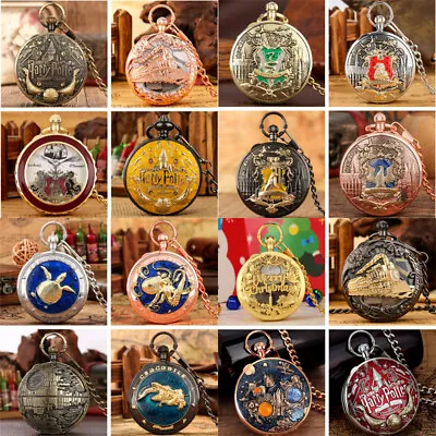 Creative Musical Pocket Watch Retro Quartz Movement Timepiece Playing Song Chain • $17.09