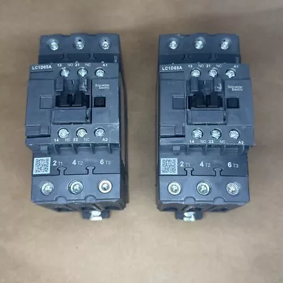 Schneider Electric LC1D65A 690V 80 Amps 3-Pole 3-Phase AC Contactor **LOT OF 2** • $45