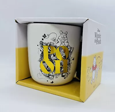 Mug Winnie The Pooh Face White Gold Disney Coffee Tea Ceramic  • $16.32