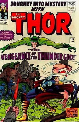 Marvel- Journey Into Mystery #115 (1965) Thor & Loki. Jack Kirby • $189