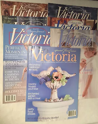 Lot Of 7 Victoria Magazines 1992 - 2001 • $29.50