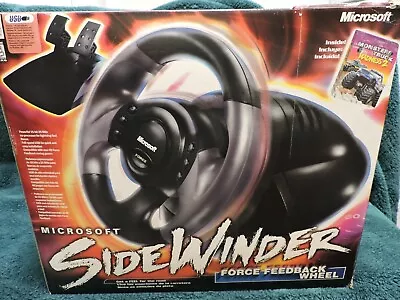 Microsoft Sidewinder Force Feedback Wheel • $49.99