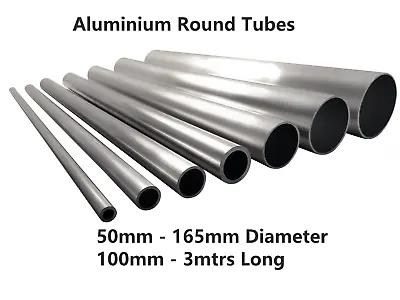 £14.65 • Buy Aluminium Round Tube Hollow 50mm 57mm 63mm 65mm 75mm 100mm 6082T6 6063T6