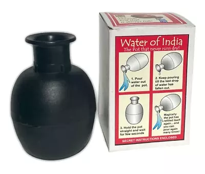 WATER INFINITY OF INDIA Mini Lota Bowl Vase Magic Trick Keep Pouring Liquid Over • $12.89