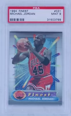 1994 Topps Finest Michael Jordan #331 PSA 9 Mint HOF Chicago Bulls • $149.99