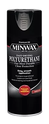 Minwax Fast Drying Polyurethane Spray Protective Wood Finish Clear Gloss • $17.38