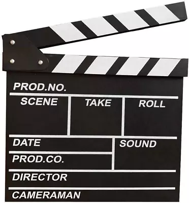 Professional Vintage TV Movie Film Clap Board Slate Cut Prop Director Clapper  • $18.65