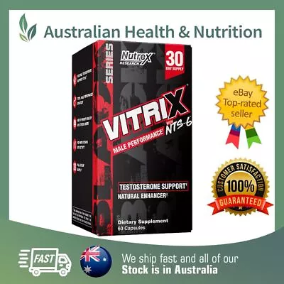 Nutrex Research Vitrix 60 Capsules + Free Same Day Shipping • $25.57