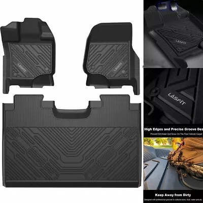 $109.98 • Buy Floor Mats For Ford F150 2015-2022 Super Crew Cab Rubber All Weather TPE Liners