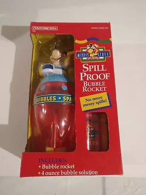 Vintage Mickey's Stuff For Kids Spill Proof Bubble Rocket Tootsie Toy • $29.26