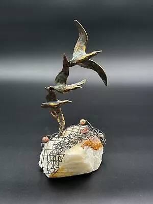Vintage Curtis Jere Birds In Flight Copper Sculpture • $300