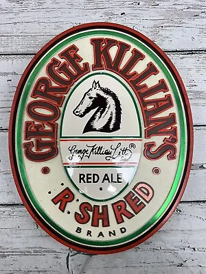 Vintage 1986 George Killians Irish Red Non Lighted Plaque Hanging Beer Sing READ • $18