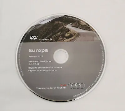 2018-2019 Audi MMI 3G BASIC SAT NAV DISC NAVIGATION MAP DVD UK&West Europe • £28.50