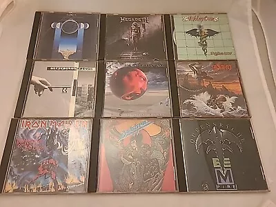 Heavy Metal CD Lot Of 9 Scorpions Dokken Queensryche Megadeath • $29