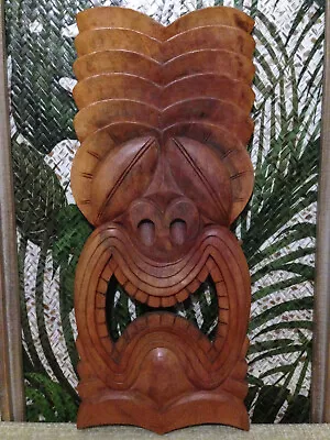 Tiki Mask Statue Wall Hanging Marquesan Maori Ku Lono Kahiki Diablo Farm Munk • $395