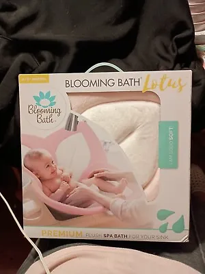 Blooming Bath Lotus Plush Spa Bath For Your Sink Pink & White New In Box • $22