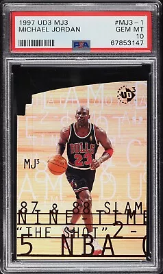 1997 UD3 MJ3 #MJ3-1 Michael Jordan PSA 10 GEM MINT • $349