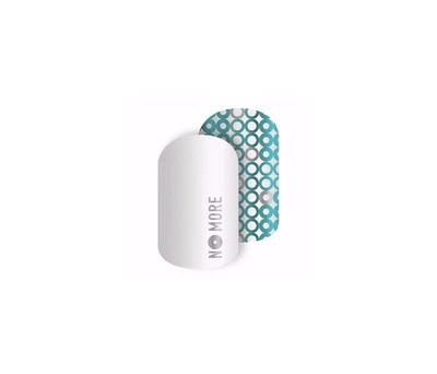 $6.88 • Buy 🦊 Jamberry Nail Art Wraps Full Sheet No More Metallic Blue White Geometric