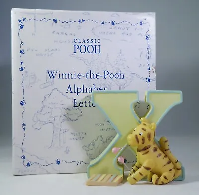 Disney Classic Pooh Winnie The Pooh Tigger Alphabet Letter X Nursery Wall Shelf • $10.99