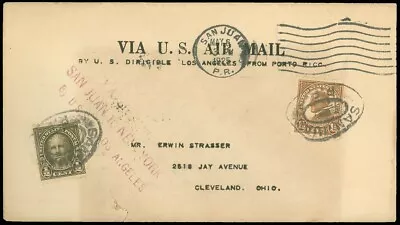 5/6/25 SIEGER 20W USS LOS ANGELES SAN JUAN - NY Scarce STRASSER 3 Line Cachet • $119.99