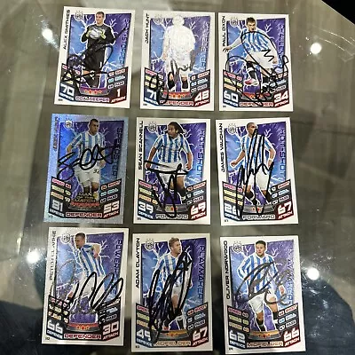 9 Signed Huddersfield Town Match Attax 12/13 Championship Cards (As Per Photo) • £20