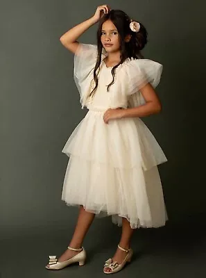 Joyfolie Ayla Petticoat Dress In Vanilla Size 8 • $40