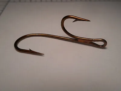 20 Mustad & Son #2 Double Ryder Bait Hooks Ringed Bronzed Brazed Norway 35890 • $14.99