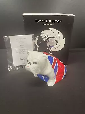 James Bond Royal Doulton Jack The Bulldog Figurine Skyfall DD007. Mint Boxed • £350