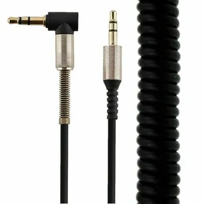£6.05 • Buy Long Coiled 3.5mm Male To Male Audio Stereo Cable Headset Headphone Car AUX Wire