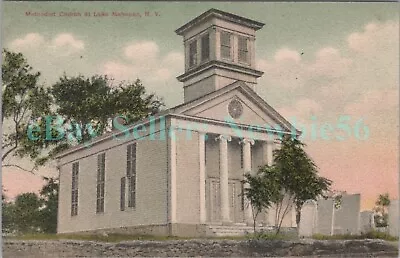 Lake Mahopac NY - METHODIST CHURCH - Postcard Putnam County • $10