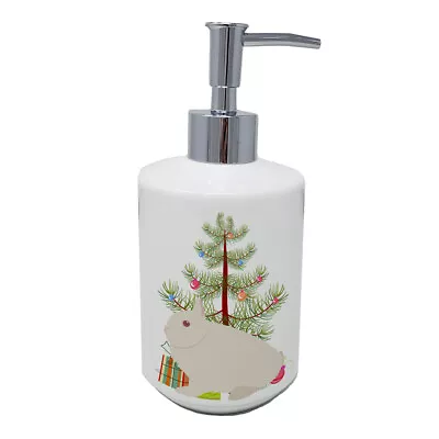 Hermelin Rabbit Christmas Ceramic Soap Dispenser • $16.99