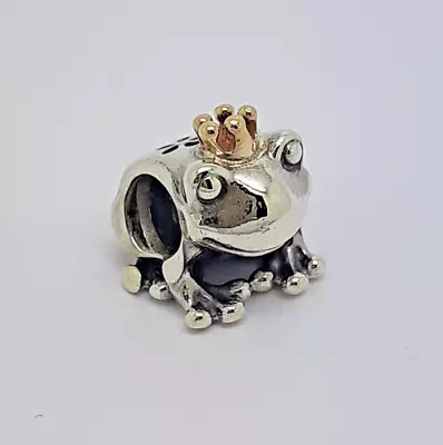 Pandora 791118 Frog Prince Bead Charm 14K Yellow Gold & 925 Sterling Silver • £40.46