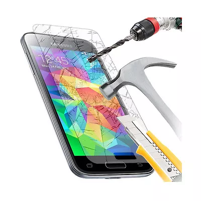 Tempered Glass Screen Protector Tough Film For Samsung Galaxy S5 Mini • $3.75