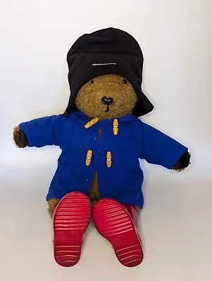 Vintage RARE Brown Paddington Bear Made In Britain Red Rubber Wellies  • £42