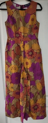 $35 • Buy Princess Highway 8 Jumpsuit Linen Blend Autumn Floral Print
