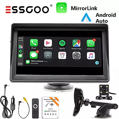 7  Touch Screen Car Stereo Carplay Android Auto Bluetooth GPS Navi RDS USB +4CAM • $48.17