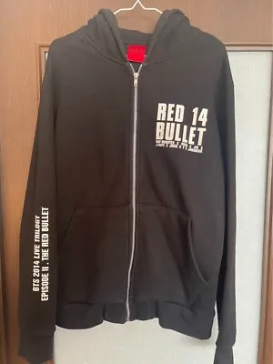 BTS The Red Bullet In Seoul First Concert Official Zip-Up Hoodie Black 2014 Rare • $305