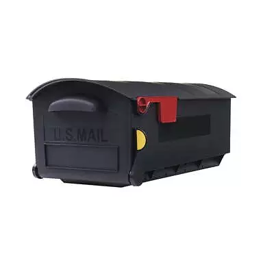 Architectural Mailboxes Patriot Large Plastic Post Mount Mailbox Black GMB515BAM • $38.84