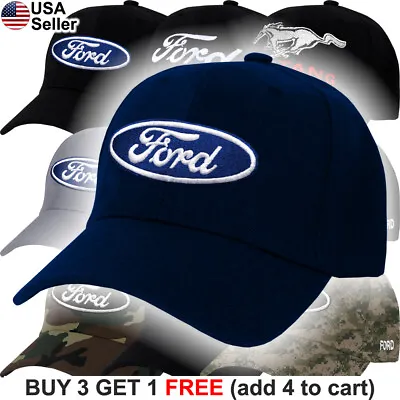 Ford Logo Cap Truck Oval Hat F150 Raptor Shelby GT500 Cobra SVT GT Boss F-150 • $22.45