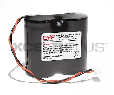 Gas Fire EVE Lithium Ignition Battery 7.2V 2-ER34615M/W F0443A-LF Remote Pack • £35